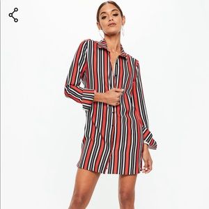 Misguided Striped Shirtdress